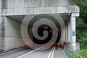 Tunel and road