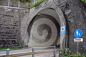 Tunel and road