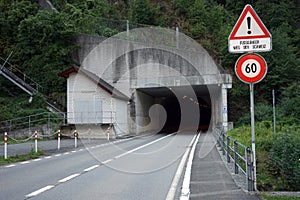 Tunel and road