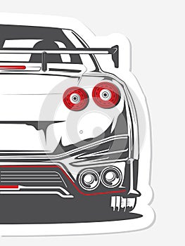 Tuner Car rear design