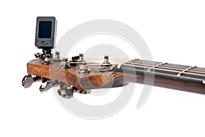 Tuner for fine tuning acoustic or electric guitar, violin or ukulele