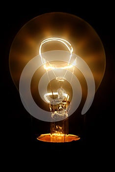 Tungsten bulb with flare