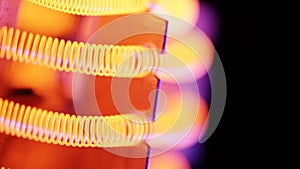 Tungsten filament of electric heater