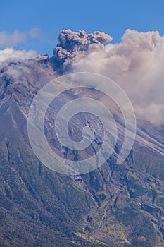 Tungurahua Volcano Is An Active Strato Volcano, Ecuador photo