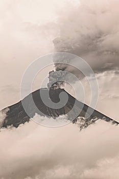 Tungurahua Volcano Spews Molten Rocks