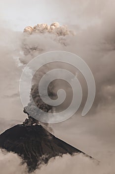 Tungurahua Volcano Spews Smoke And Ash