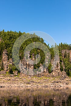 Tunguska is big river of Eastern Siberia. photo