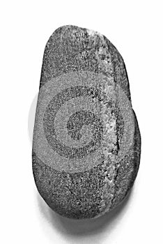 Tunguska river stone. Black and white image. Photo poster for design photo