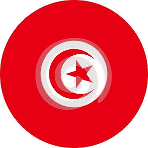Tunisia Flag Africa illustration vector eps