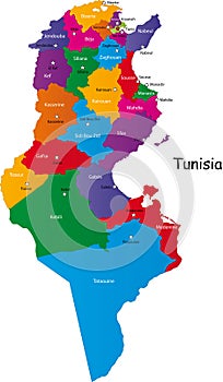 Tunisia map