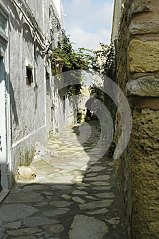 Tunisian alley in Hammamet photo