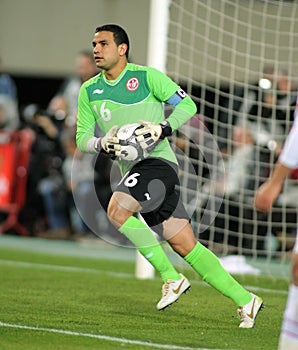 Tunisian goalkeeper Aymen Mathlouthi