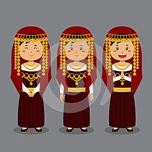 Tunisians Character with Various Expression