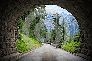 Tunnel in the alps