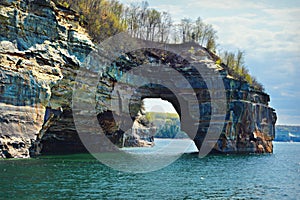 Tunnel Arch Rock, Pictured Rocks National Lakeshore