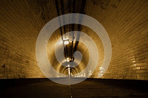 Tunnel below Thames river