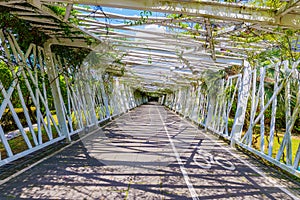 Tunnel with bike path