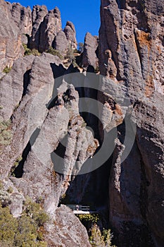 Tunnel and Bridge at Pinnacles National Park: