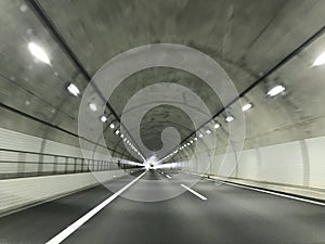 Tunnel without cars photo