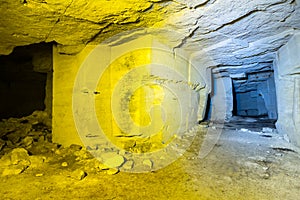 Tunnel in a catacomb photo