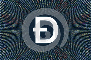 A tunnel from a computer program code. Programmer Strings of code, Javascript, CSS and PHP. Hacking coding concept. Source code