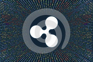 A tunnel from a computer program code. Programmer Strings of code, Javascript, CSS and PHP. Hacking coding concept. Source code