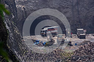 Tunnel Construction at National Highway Building Work in India