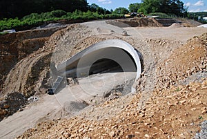 Tunnel Construction Site - fighting traffic volume