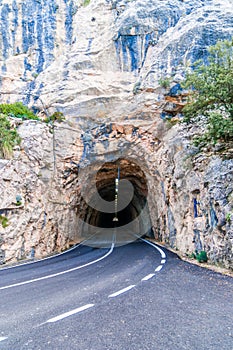 Tunnel entrance on Majorca