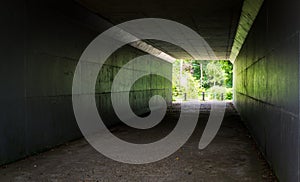 Tunnel on the fallow land