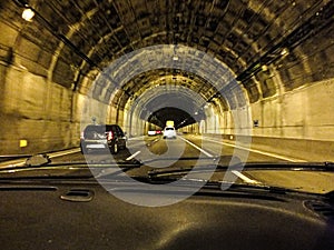 Tunnel in Federal Road in Brazil