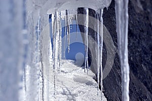 Tunnel of icicles