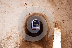 Tunnel inside the castle of San Felipe photo