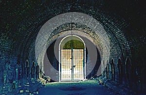 Tunnel and kilns in old brickworks