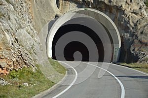 Tunnel in Montenegro photo