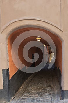 Tunnel in the old town