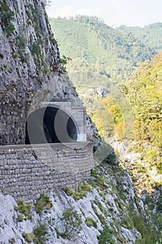 Tunnel over the precipice, Montenegro