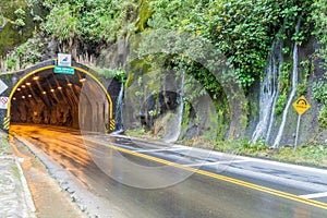 Tunnel on the road