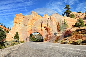 Tunnel in the rock