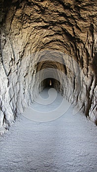 Tunnel to Foz de Lumbier Canyon in Spain