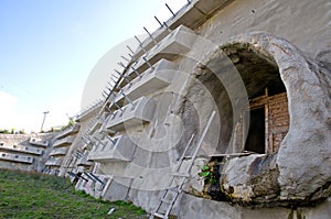 The tunnel under construction. photo