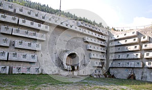 The tunnel under construction. photo