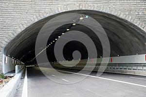 Tunnel for vehicular transport.