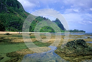 Tunnels at low tide photo