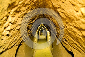 Tunnels under Cholula biggest man made pyramid photo