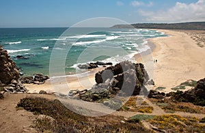 chile, Tunquen beach