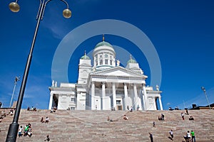 Tuomiokirkko church in Helsinki, Finland