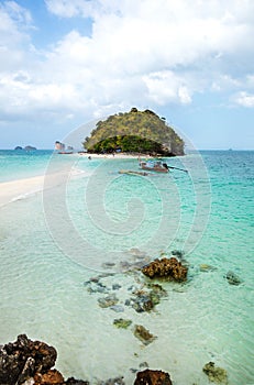 Tup Islands with clear water and sand bar