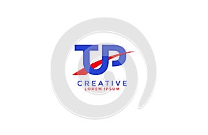 TUP TP Linked Red Swoosh Corporate Logo