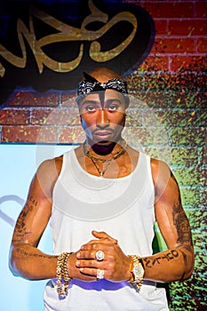 Tupac Shakur wax figure at Madame Tussauds San Francisco